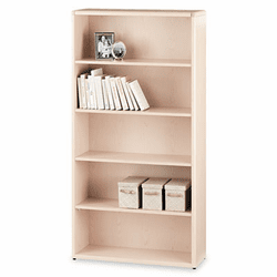HON10755DD 10700 Series Bookcase, 5 Shelves, 36w x 13-1/8d x 71h, Natural Maple By HON COMPANY