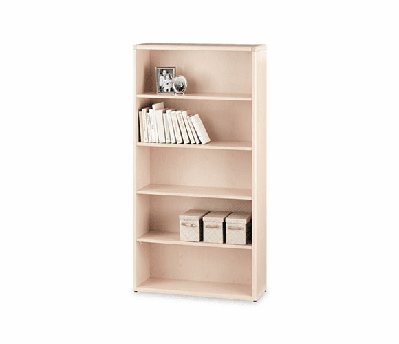 HON10755DD 10700 Series Bookcase, 5 Shelves, 36w x 13-1/8d x 71h, Natural Maple By HON COMPANY