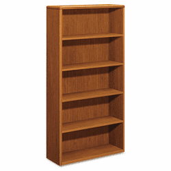 HON10755HH 10700 Series Bookcase, 5 Shelves, 36w x 13-1/8d x 71h, Bourbon Cherry By HON COMPANY