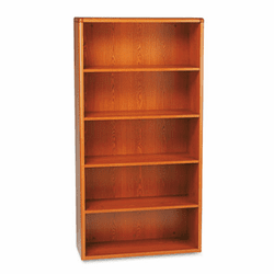 HON10755J 10700 Series Bookcase, 5 Shelves, 36w x 13-1/8d x 71h, Henna Cherry By HON COMPANY