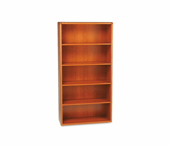 HON10755J 10700 Series Bookcase, 5 Shelves, 36w x 13-1/8d x 71h, Henna Cherry By HON COMPANY