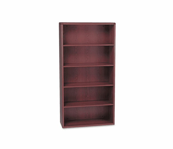 HON10755N 10700 Series Bookcase, 5 Shelves, 36w x 13-1/8d x 71h, Mahogany By HON COMPANY