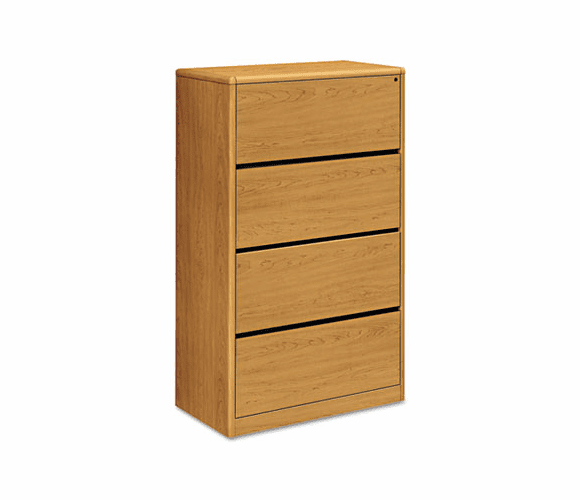 HON107699C 10700 Series Four-Drawer Lateral File, 36w x 20d x 59-1/8h, Harvest By HON COMPANY