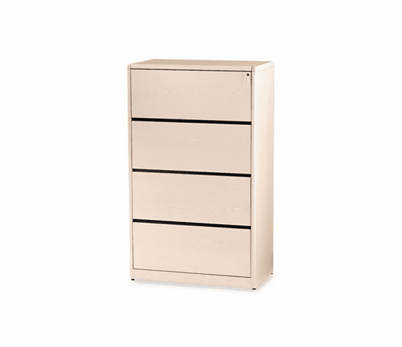 HON107699D 10700 Series Four-Drawer Lateral File, 36w x 20d x 59-1/8h, Natural Maple By HON COMPANY