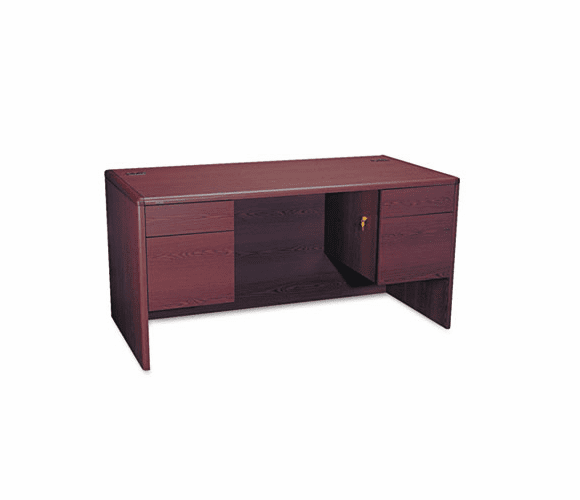 HON10771NN 10700 Series Desk, 3/4-Height Double Pedestals, 60w x 30d x 29-1/2h, Mahogany By HON COMPANY