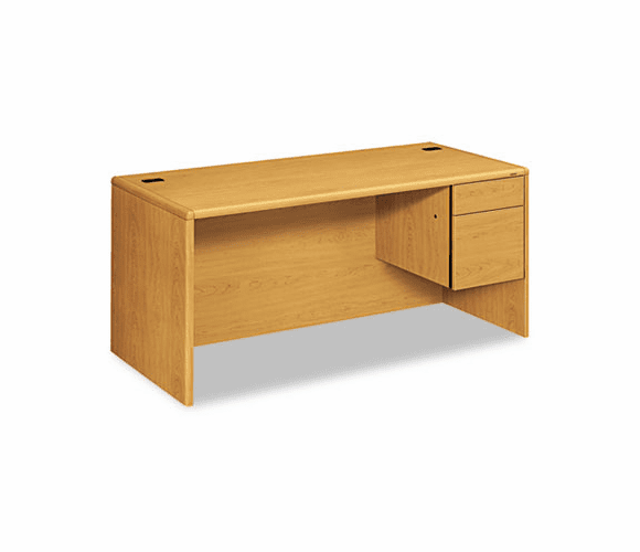 HON10783RCC 10700 L-Workstation Desk, 3/4-Right Pedestal, 66w x 30d x 29-1/2h, Harvest By HON COMPANY