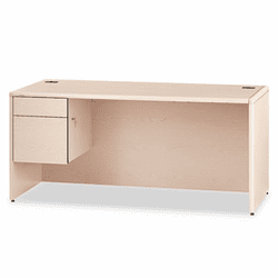 HON10784LDD 10700 "L" Workstation Desk, 3/4-Height Left Pedestal, 66w x 30d, Natural Maple By HON COMPANY