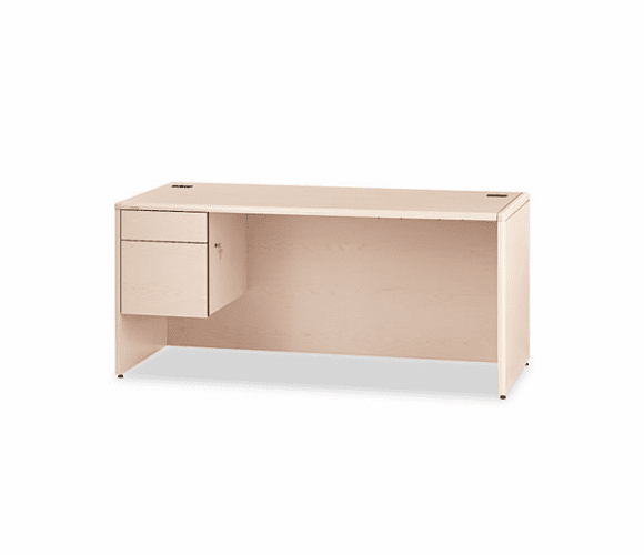 HON10784LDD 10700 "L" Workstation Desk, 3/4-Height Left Pedestal, 66w x 30d, Natural Maple By HON COMPANY