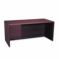 HON10784LNN 10700 L-Workstation Desk, 3/4-Left Pedestal, 66w x 30d x 29-1/2h, Mahogany By HON COMPANY