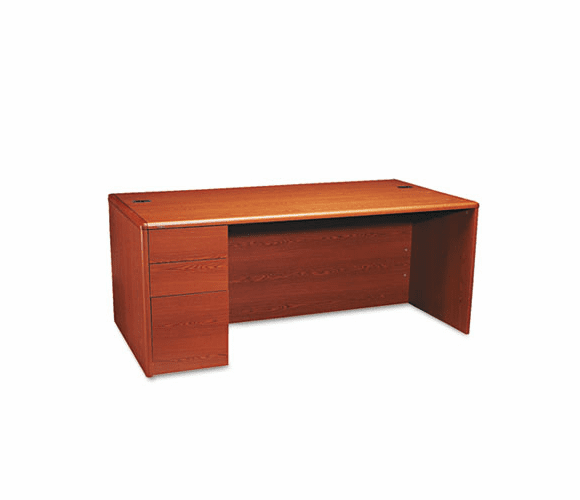 HON10788LJJ 10700 Single Pedestal Desk, Full-Left Pedestal, 72w x 36d x 29-1/2h, Henna CY By HON COMPANY