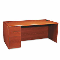 HON10788LJJ 10700 Single Pedestal Desk, Full-Left Pedestal, 72w x 36d x 29-1/2h, Henna CY By HON COMPANY