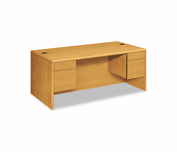HON10791CC 10700 Series Desk, 3/4-Height Double Pedestals, 72w x 36d x 29-1/2h, Harvest By HON COMPANY