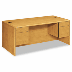 HON10791CC 10700 Series Desk, 3/4-Height Double Pedestals, 72w x 36d x 29-1/2h, Harvest By HON COMPANY