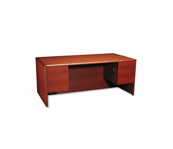 HON10791JJ 10700 Series Desk, 3/4-Height Double Pedestals, 72w x 36d x 29-1/2h, Henna CY By HON COMPANY