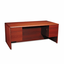 HON10791JJ 10700 Series Desk, 3/4-Height Double Pedestals, 72w x 36d x 29-1/2h, Henna CY By HON COMPANY
