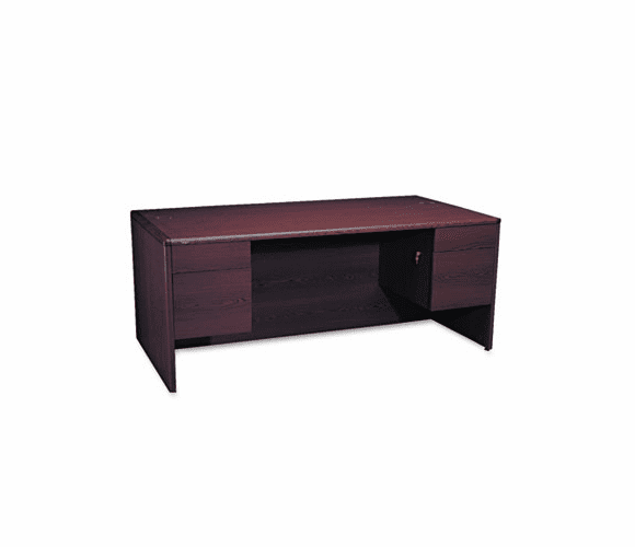 HON10791NN 10700 Series Desk, 3/4-Height Double Pedestals, 72w x 36d x 29-1/2h, Mahogany By HON COMPANY