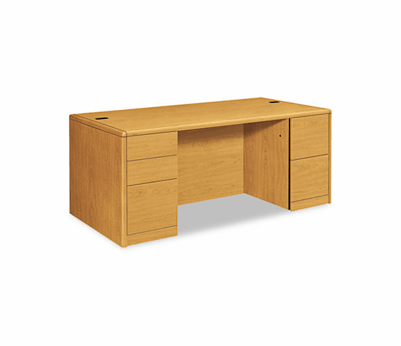 HON10799CC 10700 Double Pedestal Desk w/Full-Height Pedestals, 72w x 36d x 29-1/2h, Harvest By HON COMPANY