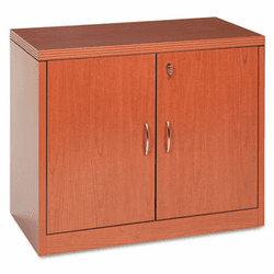 HON115291ABHH 11500 Series Valido Storage Cabinet w/Doors, 36w x 20d x 29-1/2h, Bourbon Cherry By HON COMPANY