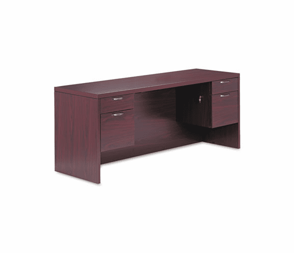HON11543AFNN Valido 11500 Series Kneespace Credenza, 72w x 24d x 29-1/2h, Mahogany By HON COMPANY