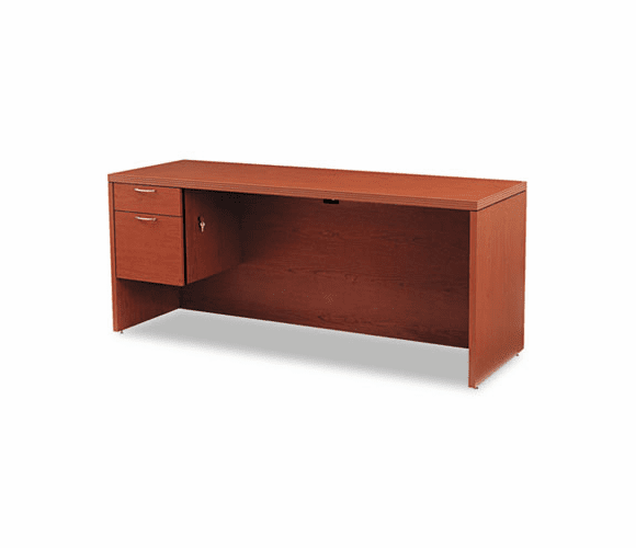 HON11546LABJJ Valido 11500 Series Left Pedestal Credenza, 72w x 24d x 29-1/2h, Henna Cherry By HON COMPANY
