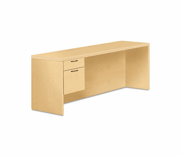 HON11546LAFDD Valido 11500 Series Left Pedestal Credenza, 72w x 24d x 29-1/2h, Natural Maple By HON COMPANY