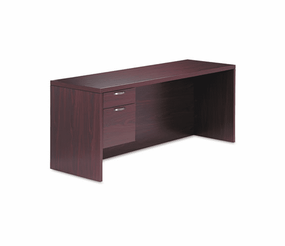 HON11546LAFNN Valido 11500 Series Left Pedestal Credenza, 72w x 24d x 29-1/2h, Mahogany By HON COMPANY
