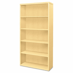 HON11555AXDD Valido 11500 Series Bookcase, 5 Shelves, 36w x 13-1/8d x 71h, Natural Maple By HON COMPANY
