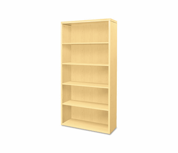 HON11555AXDD Valido 11500 Series Bookcase, 5 Shelves, 36w x 13-1/8d x 71h, Natural Maple By HON COMPANY