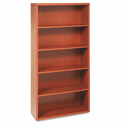 HON11555AXHH Valido 11500 Series Bookcase, 5 Shelves, 36w x 13-1/8d x 71h, Bourbon Cherry By HON COMPANY