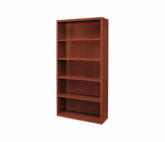 HON11555AXJJ Valido 11500 Series Bookcase, 5 Shelves, 36w x 13-1/8d x 71h, Henna Cherry By HON COMPANY
