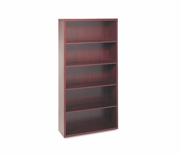 HON11555AXNN Valido 11500 Series Bookcase, 5 Shelves, 36w x 13-1/8d x 71h, Mahogany By HON COMPANY