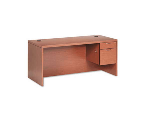 HON11583RABHH Valido 11500 Series Right Pedestal Desk, 66w x 30d x 29-1/2h, Bourbon Cherry By HON COMPANY