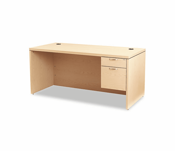HON11583RAFDD Valido 11500 Series Right Pedestal Desk, 66w x 30d x 29-1/2h, Natural Maple By HON COMPANY