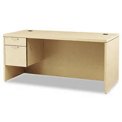 HON11584LAFDD Valido 11500 Series Left Pedestal Desk, 66w x 30d x 29-1/2h, Natural Maple By HON COMPANY