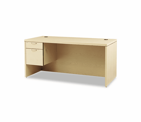 HON11584LAFDD Valido 11500 Series Left Pedestal Desk, 66w x 30d x 29-1/2h, Natural Maple By HON COMPANY