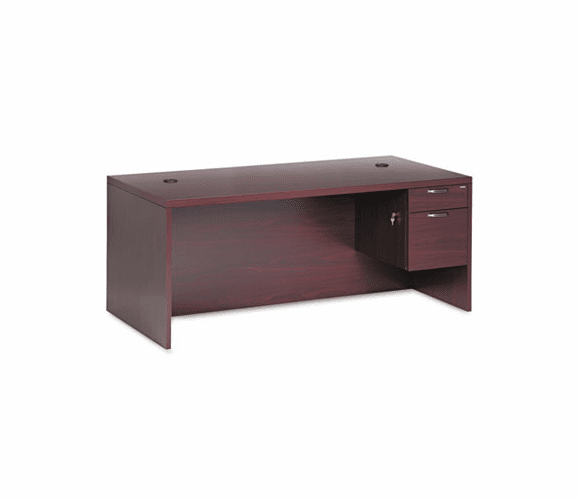 HON11585RAFNN Valido 11500 Series Right Pedestal Desk, 72w x 36d x 29-1/2h, Mahogany By HON COMPANY