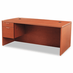 HON11586LABJJ Valido 11500 Series Left Pedestal Desk, 72w x 36d x 29-1/2h, Henna Cherry By HON COMPANY