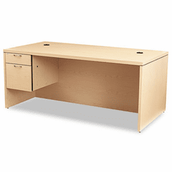 HON11586LAFDD Valido 11500 Series Left Pedestal Desk, 72w x 36d x 29-1/2h, Natural Maple By HON COMPANY