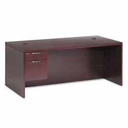 HON11586LAFNN Valido 11500 Series Left Pedestal Desk, 72w x 36d x 29-1/2h, Mahogany By HON COMPANY