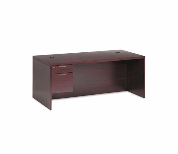 HON11586LAFNN Valido 11500 Series Left Pedestal Desk, 72w x 36d x 29-1/2h, Mahogany By HON COMPANY