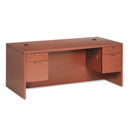 HON11593ABHH Valido 11500 Series Double Pedestal Desk, 72w x 36d x 29-1/2h, Bourbon Cherry By HON COMPANY
