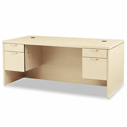 HON11593AFDD Valido 11500 Series Double Pedestal Desk, 72w x 36d x 29-1/2h, Natural Maple By HON COMPANY