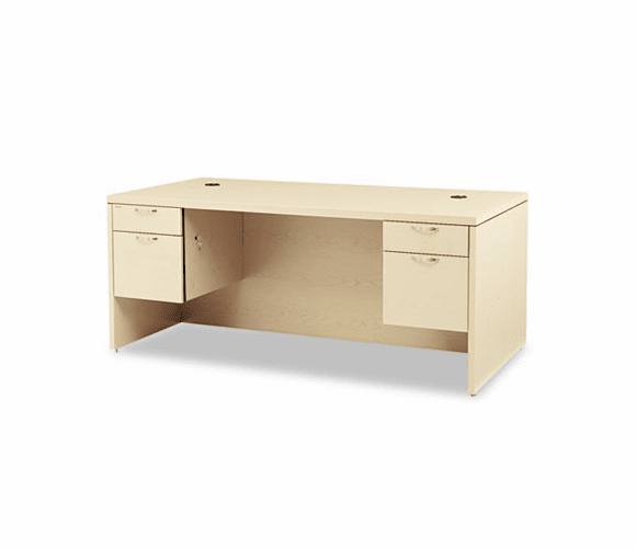 HON11593AFDD Valido 11500 Series Double Pedestal Desk, 72w x 36d x 29-1/2h, Natural Maple By HON COMPANY