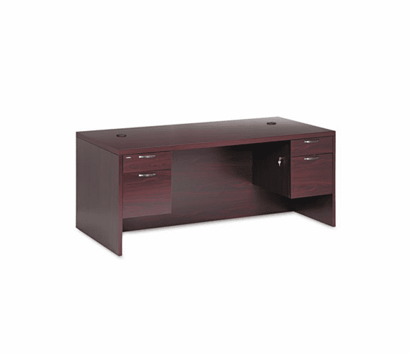 HON11593AFNN Valido 11500 Series Double Pedestal Desk, 72w x 36d x 29-1/2h, Mahogany By HON COMPANY