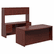 HON11595AFNN Valido 11500 Bow Top Double Pedestal Desk, 72w x 36d x 29-1/2h, Mahogany By HON COMPANY