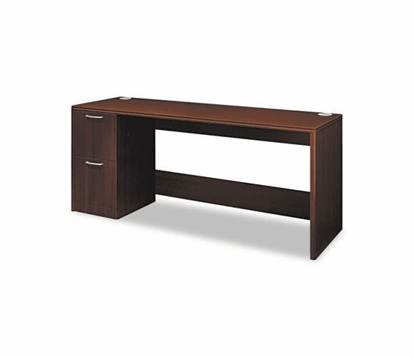 HON11807RNN Attune Series Right Pedestal Credenza, 72w x 24d x 29-1/2h, Mahogany By HON COMPANY