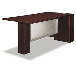 HON11821RGNN Attune Right Peninsula, Frosted Modesty Panel, 72w x 36d x 29-1/2h, Mahogany By HON COMPANY
