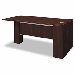 HON11821RNN Attune Right Peninsula, Laminate Modesty Panel, 72w x 36d x 29-1/2h, Mahogany By HON COMPANY