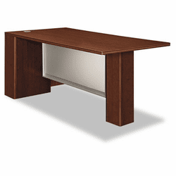 HON11822LGFF Attune Left Peninsula, Frosted Modesty Panel, 72w x 36d x 29-1/2h, Shaker Cherry By HON COMPANY