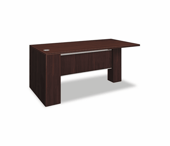 HON11822LNN Attune Left Peninsula, Laminate Modesty Panel, 72w x 36d x 29-1/2h, Mahogany By HON COMPANY